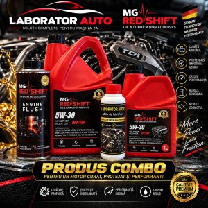 Super Combo Ulei 5W-30 5 litri, Aditiv Laborator 250ml, Engine Flush